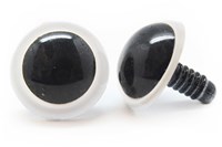 Plastic veiligheidsogen basic 002 Wit 30mm