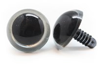 Plastic Veiligheidsogen Basic Zilver (per paar) 21mm