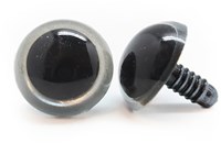 Plastic Veiligheidsogen Basic Zilver (per paar) 30mm