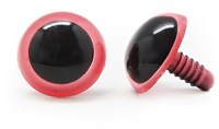 Plastic veiligheidsogen basic 007 Roze  21mm