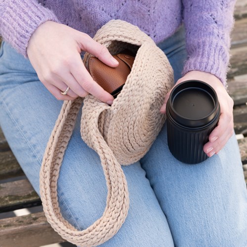 Yarn and Colors Basket Bag Haakpakket 006 Taupe-2