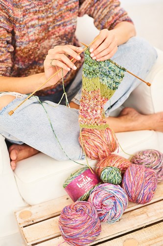 Stylecraft Crochet Vest Top and Sweater in Batik Elements Swirl DK-3