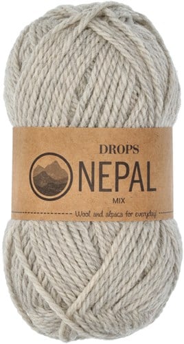 Drops Nepal Mix 500 Lichtgrijs