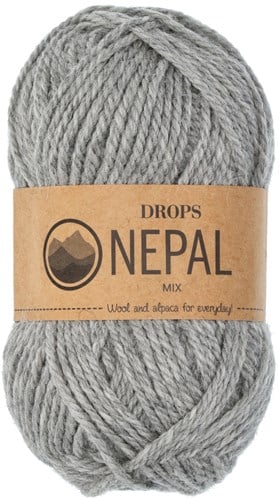 Drops Nepal Mix 501 Grijs