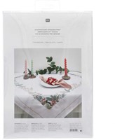Rico Kerstrozen Tafelkleed Borduurpakket-3