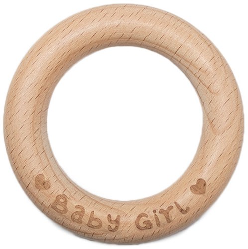 Durable Houten Bijtring Baby Girl