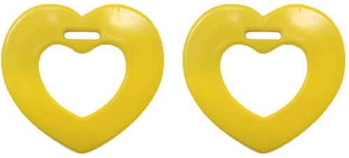 Durable Bijtring Hart 645 Yellow