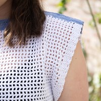 Gehaakte Voorjaarstop Blauw