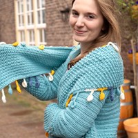 Voorjaars vest en sjaal Haakpakket Glass L/XL-2