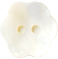 Drops Knoop Bloem Wit 15mm