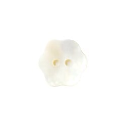 Drops Knoop Bloem Wit 15mm