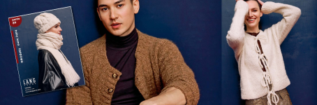Ontdek dames en herenmode voor het herfst- en winterseizoen in het nieuwe Lang Yarns Punto 89 Baby Lama magazine