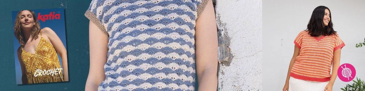 Ontdek het nieuwe Katia Crochet no. 121 met een overzicht van alle modellen