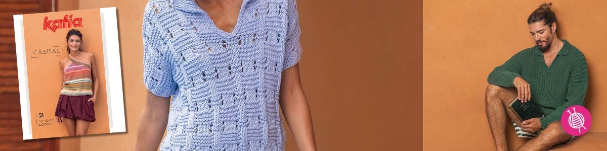 Ontdek dames en herenmode voor de zomer in het nieuwe Katia Casual no. 120 magazine