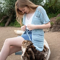 Hugs and Kisses Kimono Haakpakket 2 Jessie - Smooth blue L/XL-2