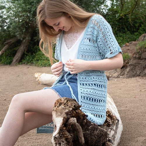 Hugs and Kisses Kimono Haakpakket 2 Jessie - Smooth blue L/XL-2