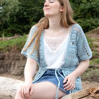 Hugs and Kisses Kimono Haakpakket 2 Jessie - Smooth blue XXL-3