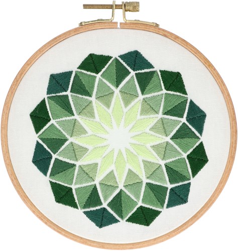 Rhombus Borduurpakket 003 Groen-2