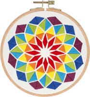 Rhombus Borduurpakket 002 Regenboog