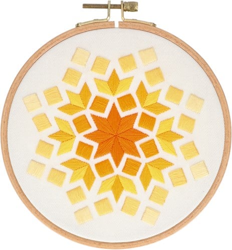 Rectangle Borduurpakket 002 Geel-2