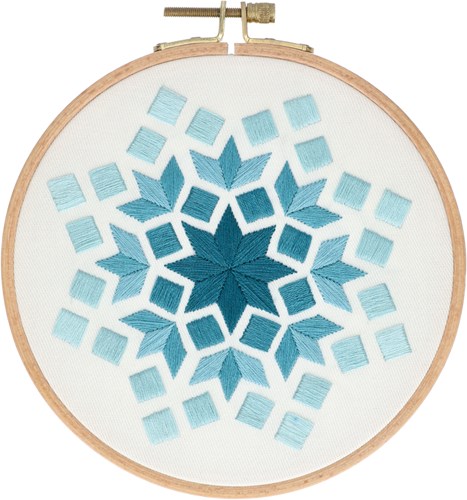 Rectangle Borduurpakket 003 Turqoise