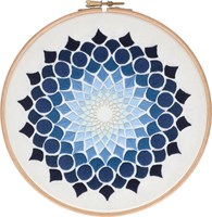 Kaleidoscope OG (20 cm) Borduurpakket 002 Blauw-2
