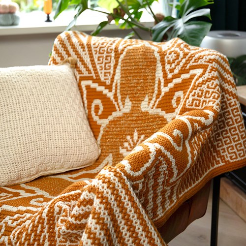 Beaming Buddha Deken Gold Garenpakket - Exclusief Patroon-2
