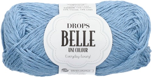Drops Belle Uni Colour 15 Denimblauw