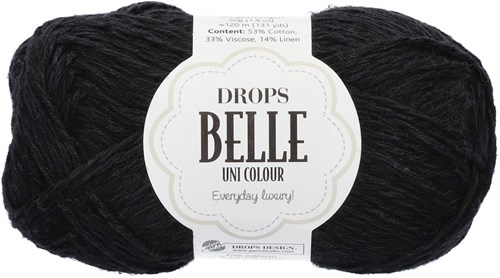 Drops Belle Uni Colour 08 Zwart
