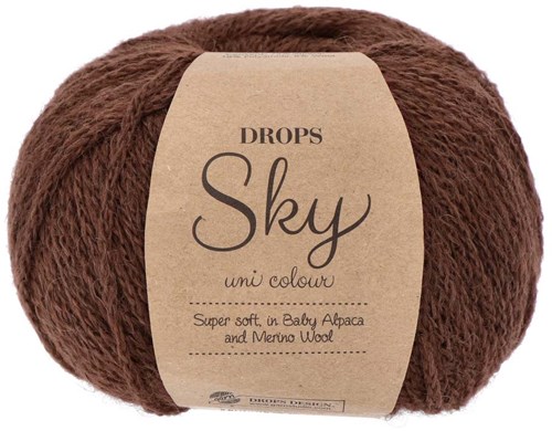 Drops Sky Uni Colour 021 Warme Chocolade