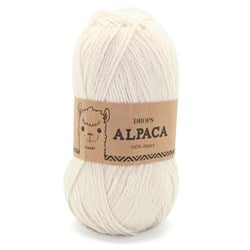 Drops Alpaca Uni Colour 0100 Naturel