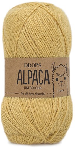 Drops Alpaca Uni Colour 9028 Citroentaart