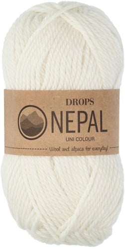 Drops Nepal Uni Colour 100 Naturel