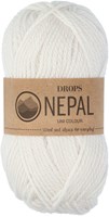 Drops Nepal Uni Colour 1101 Wit