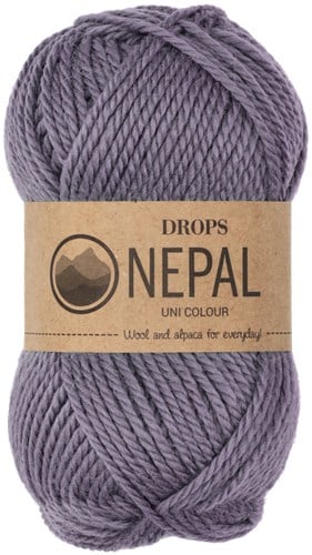 Drops Nepal Uni Colour 4311 Grijspaars