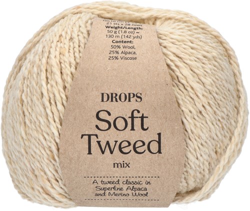 Drops Soft Tweed Mix 002 Marsepein