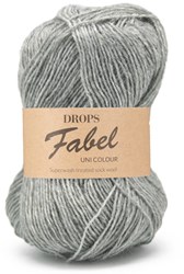 Drops Fabel Uni Colour 115 Lichtgrijs