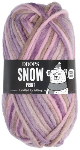 Drops Snow Print 42 Fantasy purple