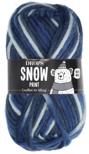 Drops Snow Print 63 Night sky