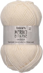 Drops Merino Extra Fine Uni Colour 001 Naturel