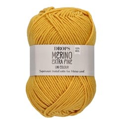 Drops Merino Extra Fine Uni Colour 30 Mosterd