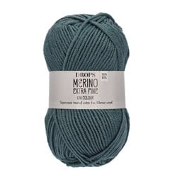 Drops Merino Extra Fine Uni Colour 37 Donkergrijs/groen