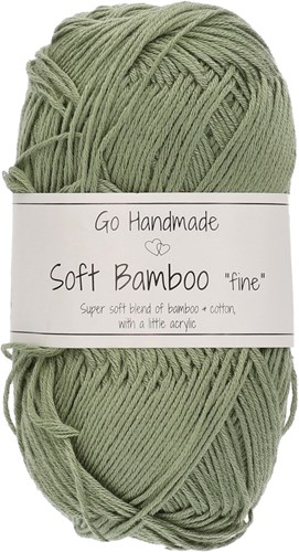 Go Handmade Soft Bamboo Fine 024 Soft Green