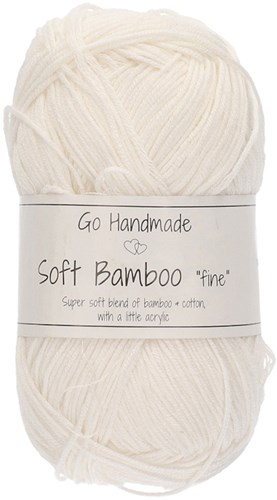 Go Handmade Soft Bamboo Fine 423 White