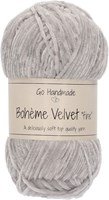 Go Handmade Bohème Velvet Fine 01 Light Grey