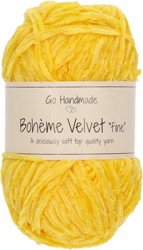 Go Handmade Bohème Velvet Fine 15 Giraffe Yellow