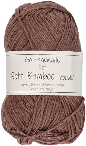 Go Handmade Soft Bamboo Double 74 Caramel Brown