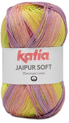 Katia Jaipur Soft 107 Red / Medium Purple / Yellow
