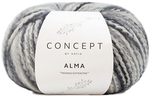 Katia Alma 300 Grey / Ecru / Black