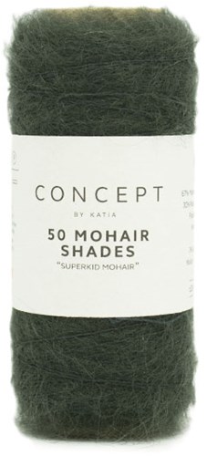 Katia 50 Mohair Shades 025 Zeer donker groen